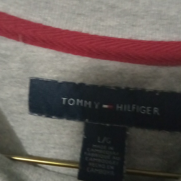 Mens Tommy Hilfiger Crewneck Sweater Grey L - Picture 4 of 5
